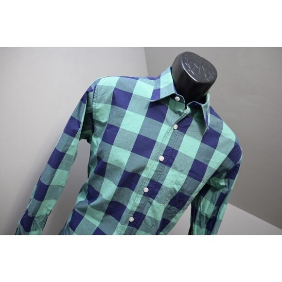 UntuckIt Dress Shirt Designer Plaid Classic Fit Long Sleeve Mens Size Medium - Picture 4 of 7